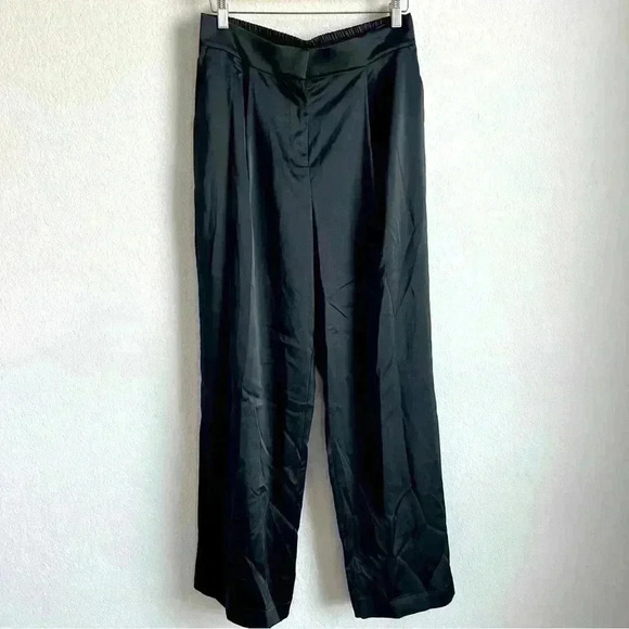 Intempo Black Wide Leg Elastic Pants Size Large NWT - Picture 4 of 12